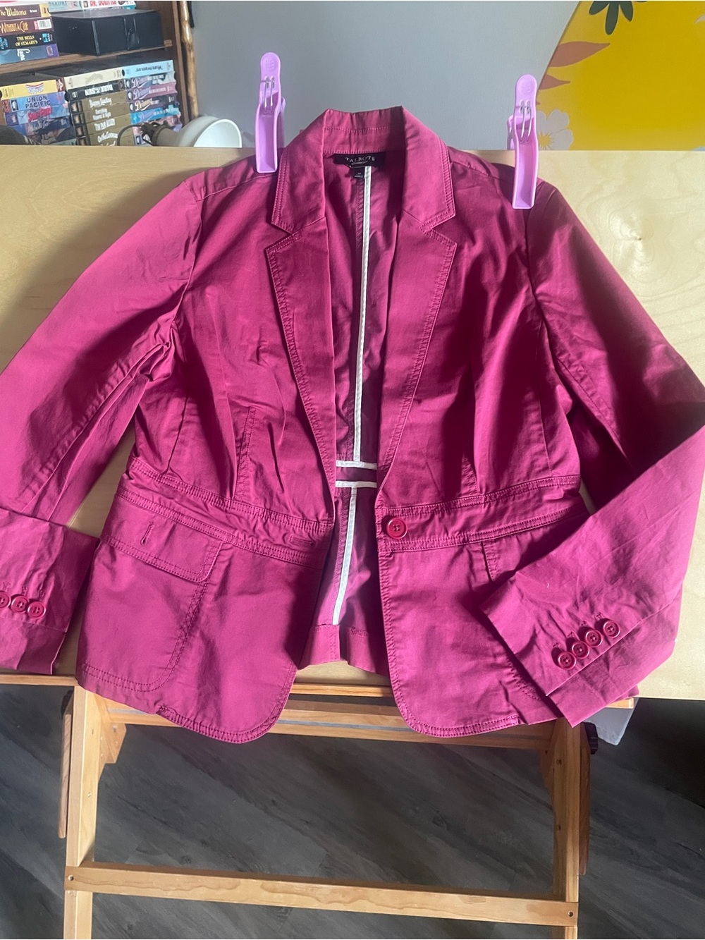Women's Pink / raspberry Blazer Jacket - Talbots
